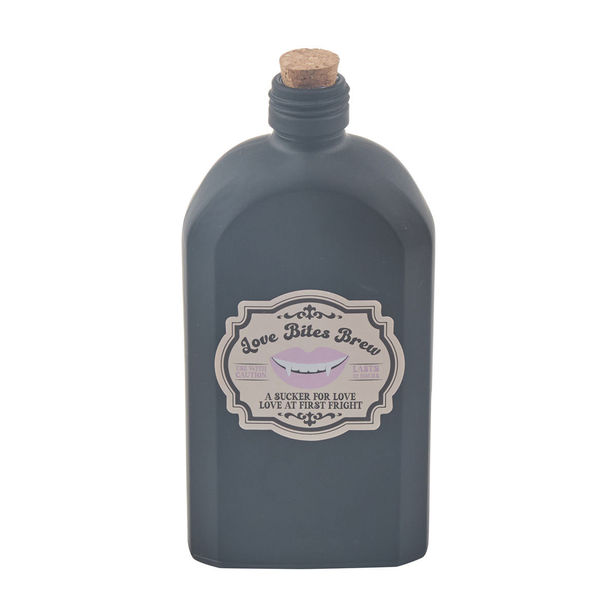 Halloween Large Glass Potion Bottle, 3 Assorted Colors