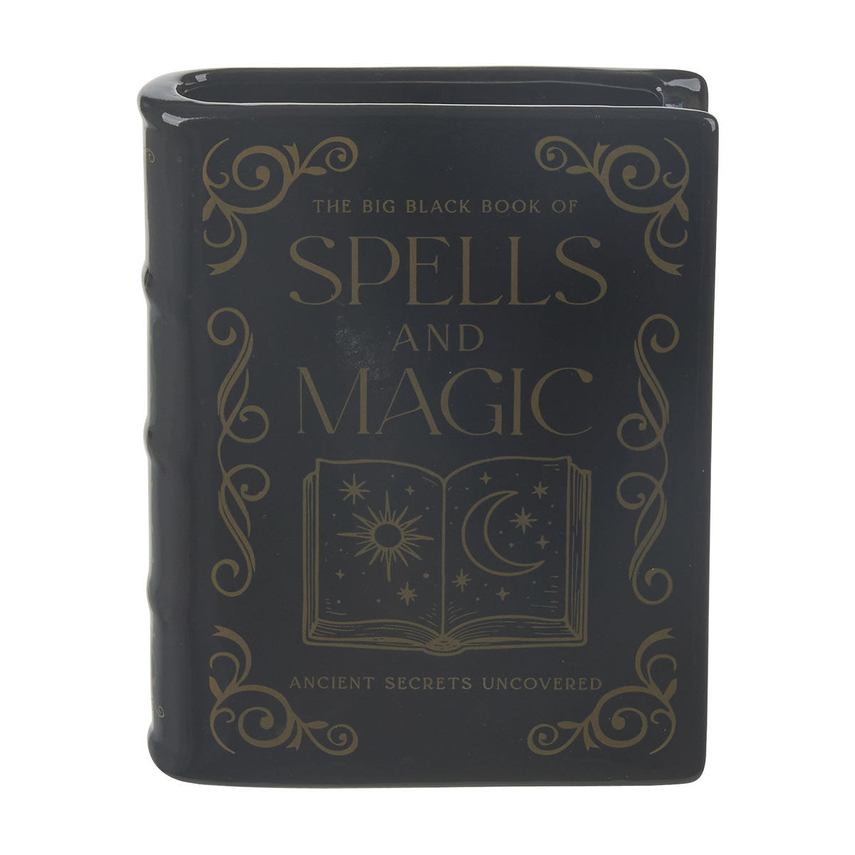 Halloween Black Book Shaped Vase Décor