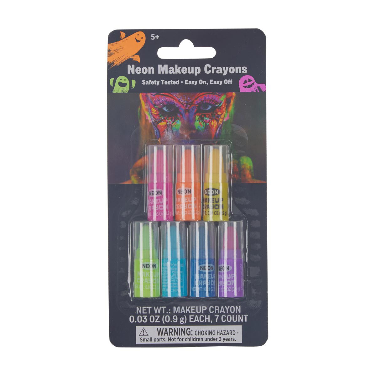 Halloween Neon Makeup Crayons, 7 ct