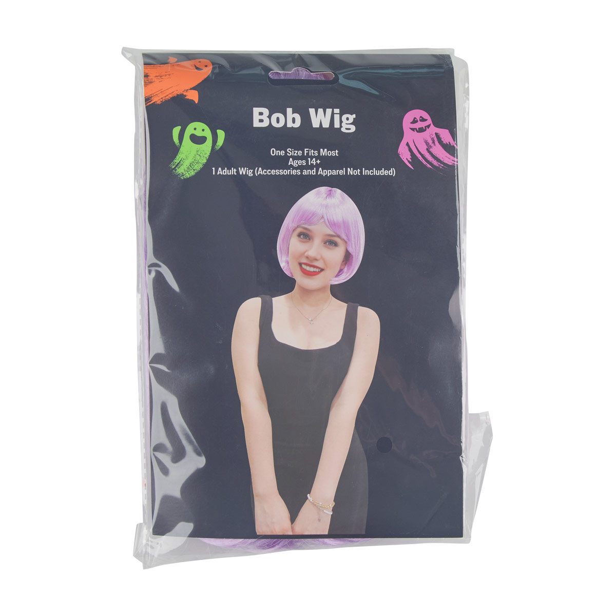 Halloween Women's Purple Bob Wig, One Size