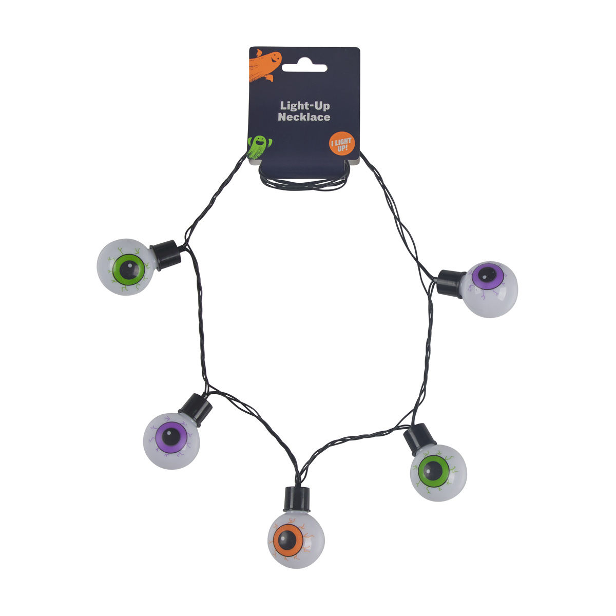 Halloween Spooky Eyeball Light-Up Necklace