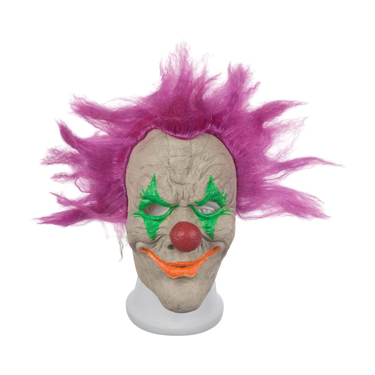 Halloween Pink Hair Creepy Clown Costume Mask