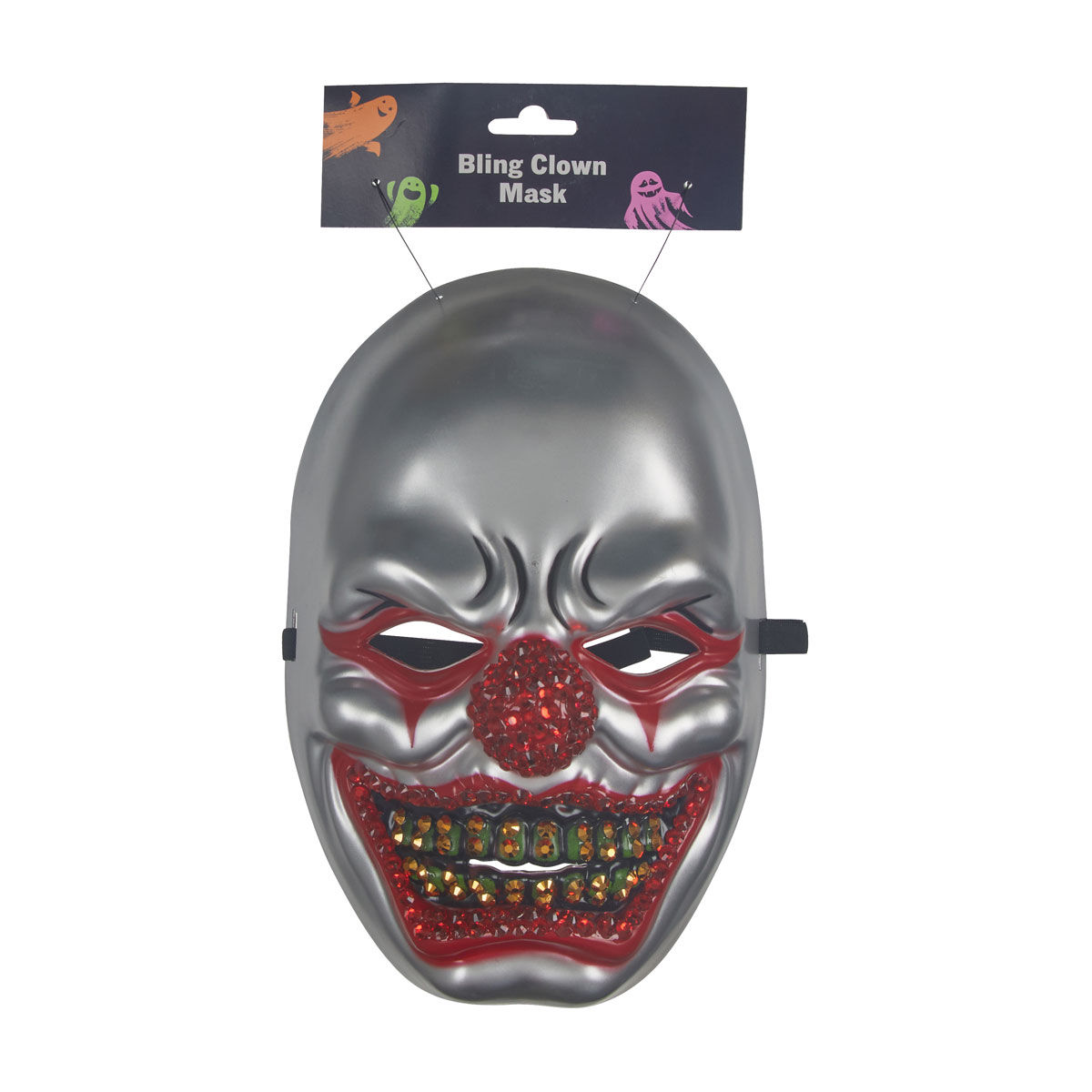 Halloween Red Bling Killer Clown Mask