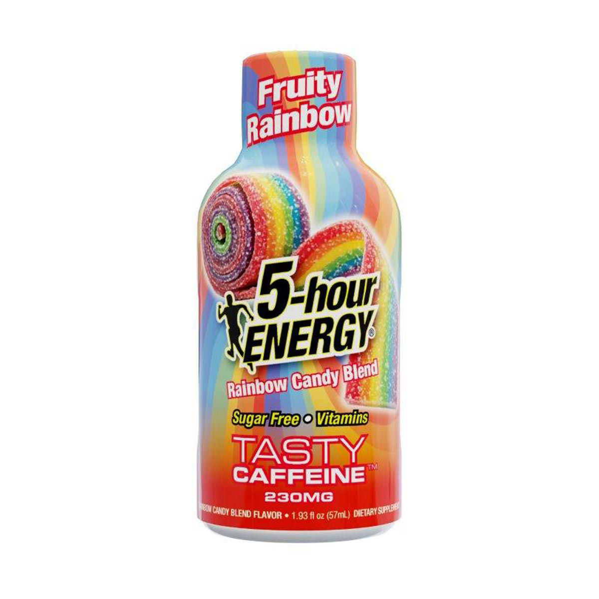 5-hour ENERGY Rainbow Candy Blend Energy Shot, Sugar Free, 230 mg Caffeine, 1.93 fl oz
