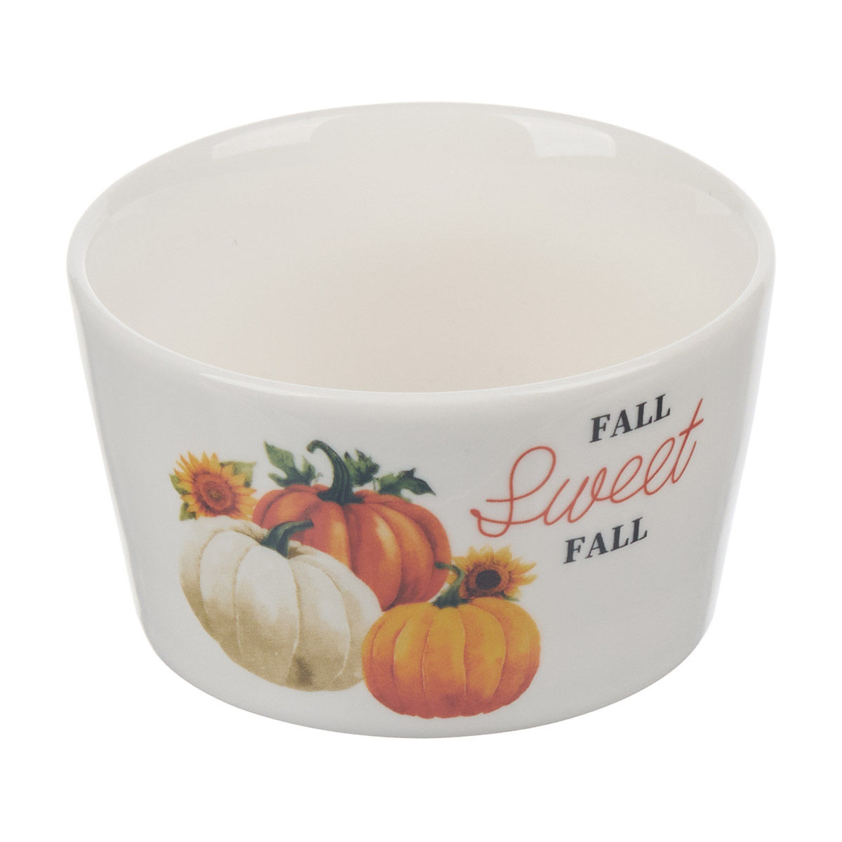 Halloween Harvest Fall Sweet Fall Pumpkin Printed Ceramic Ramekin