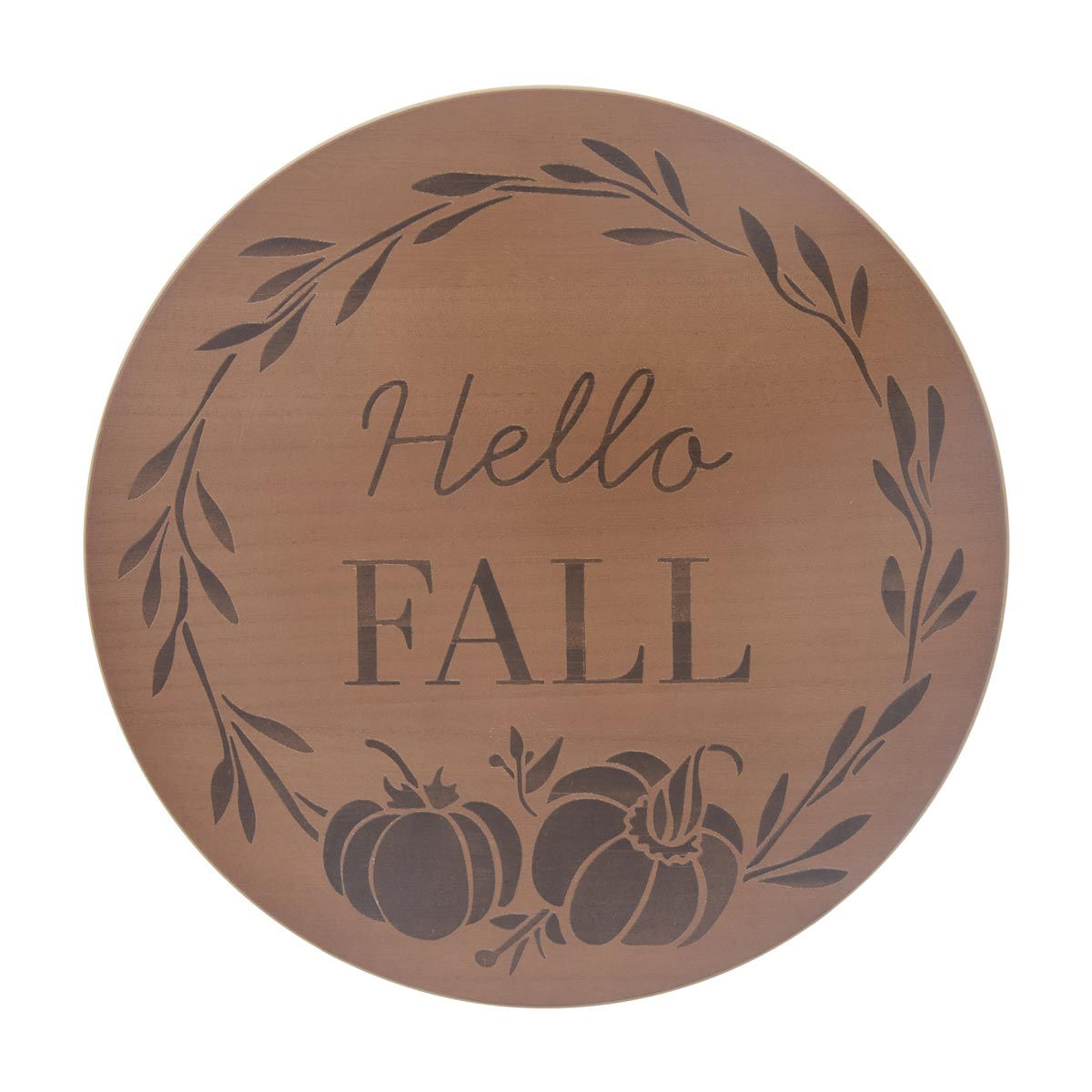 Halloween Harvest Printed Brown Lazy Susan Rotating Turntable