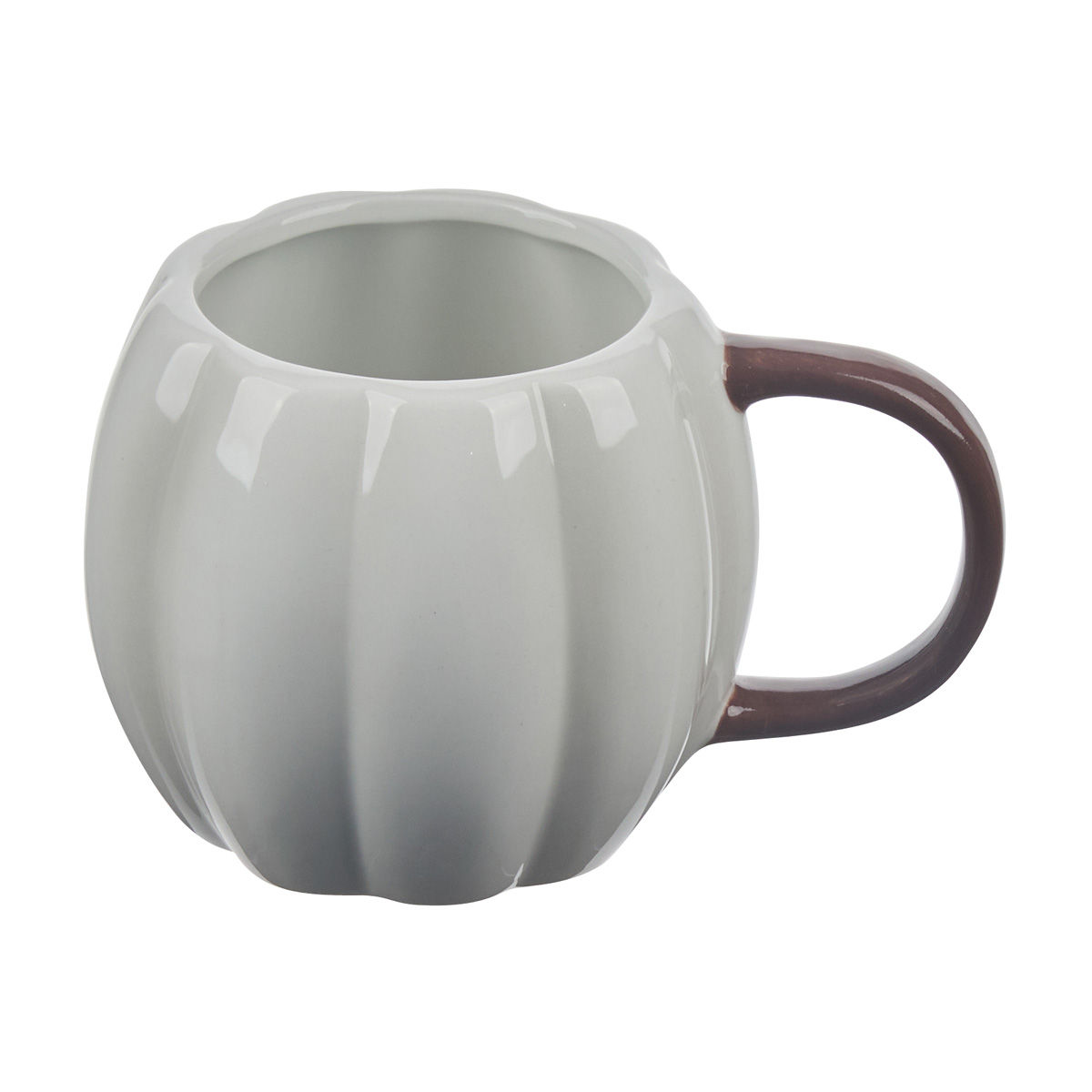 Harvest White Pumpkin Shaped Mug