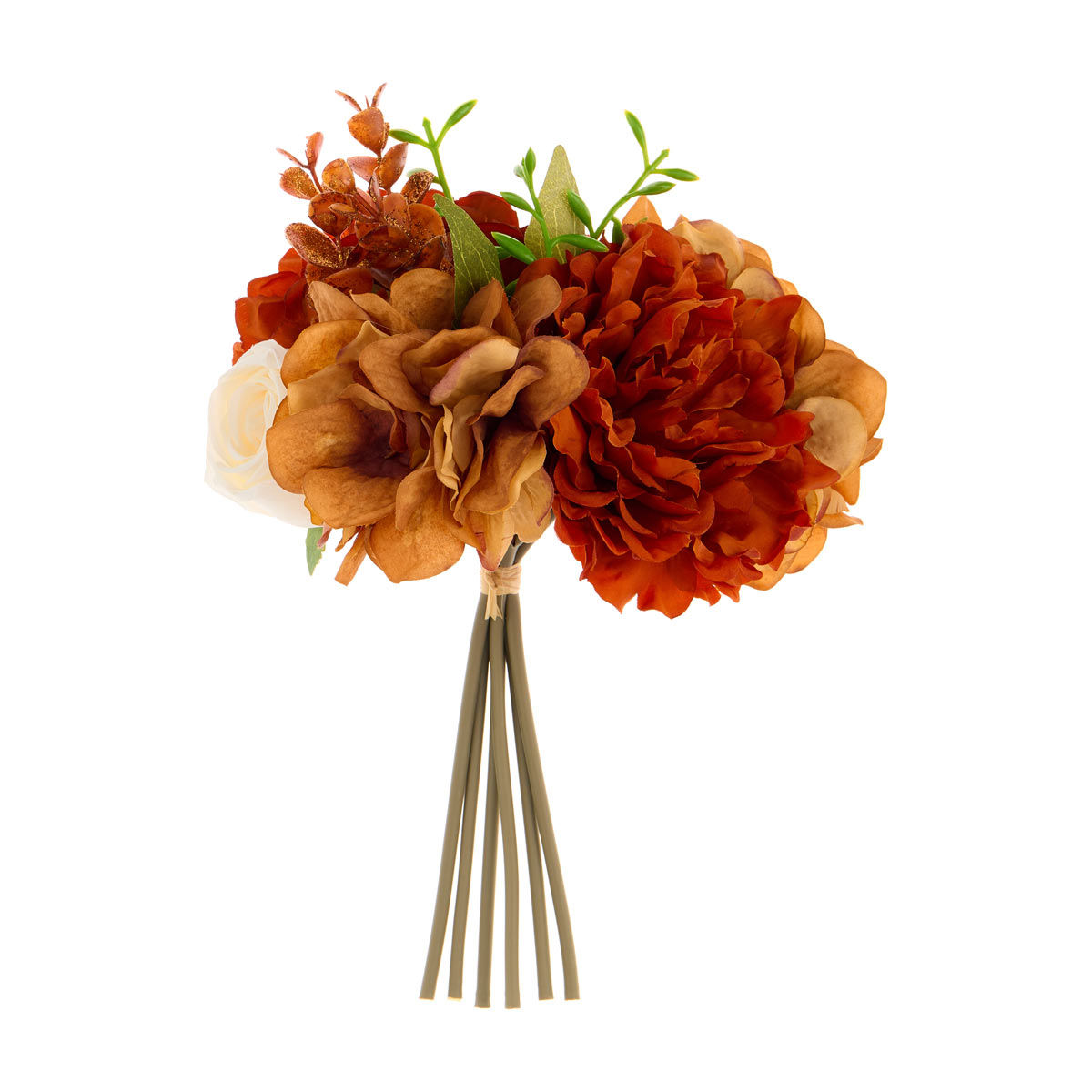 Red & Tan Artificial Bouquet, 11 in