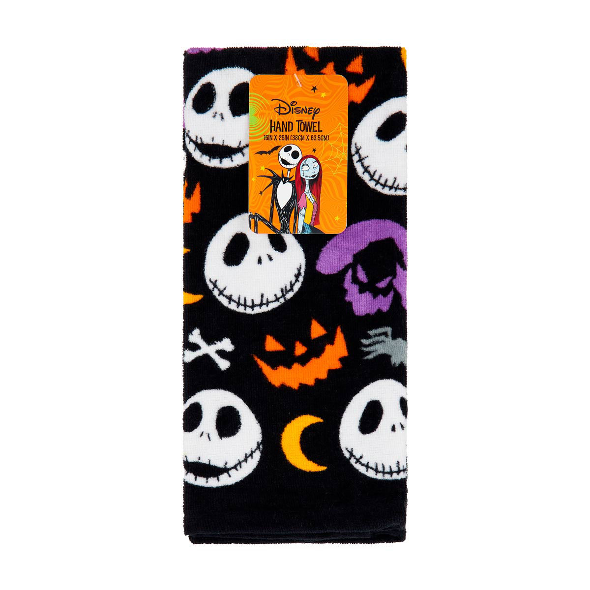 Halloween Disney Tim Burton's The Nightmare Before Christmas Hand Towel, 15x25 in