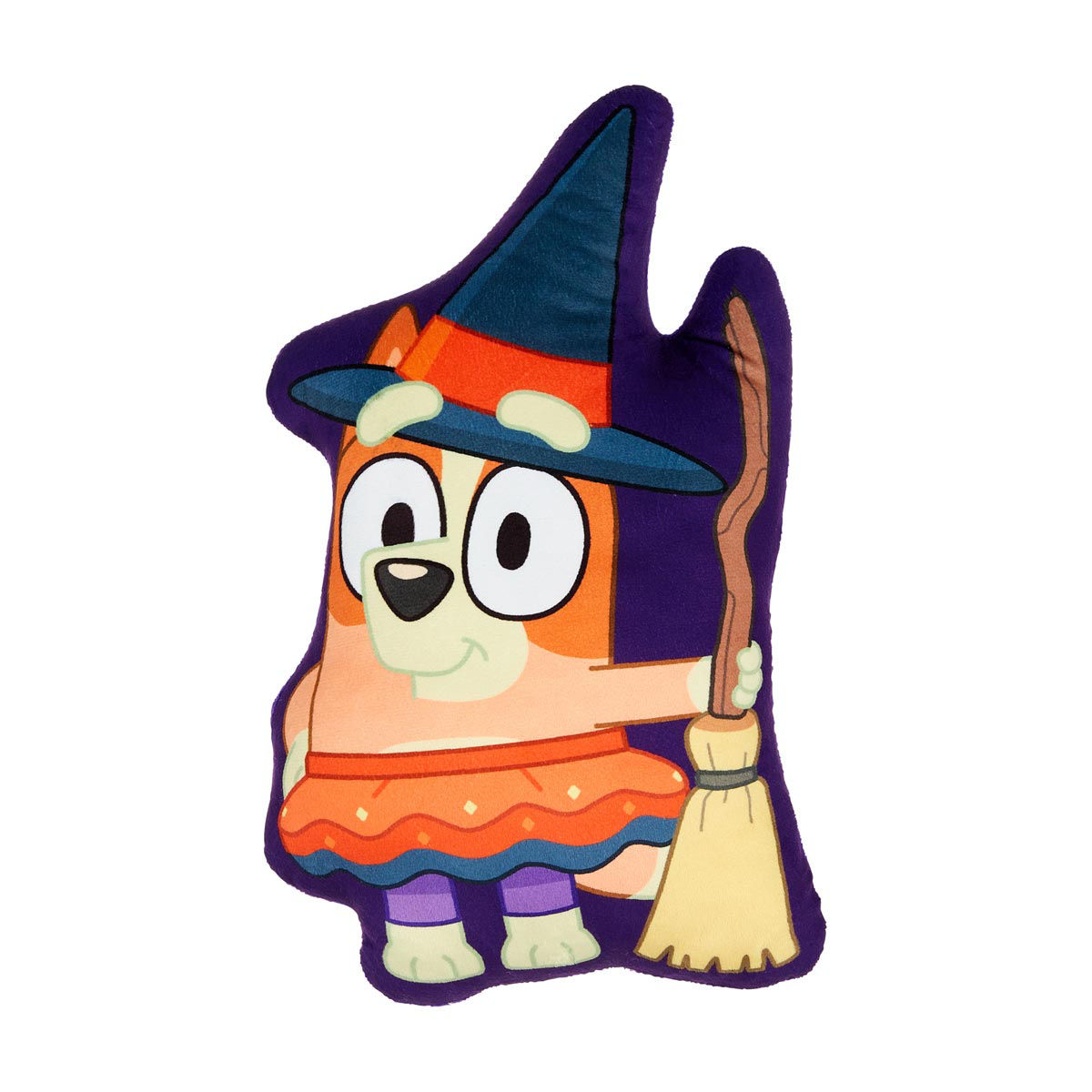 Halloween Harvest Bluey Bingo Character Shaped Pillow