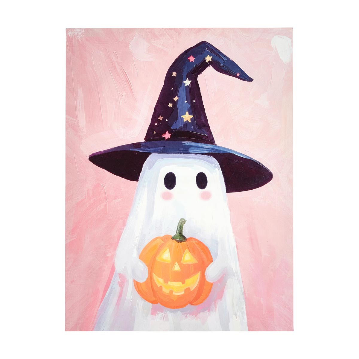 Halloween Harvest Ghost Printed Canvas Décor
