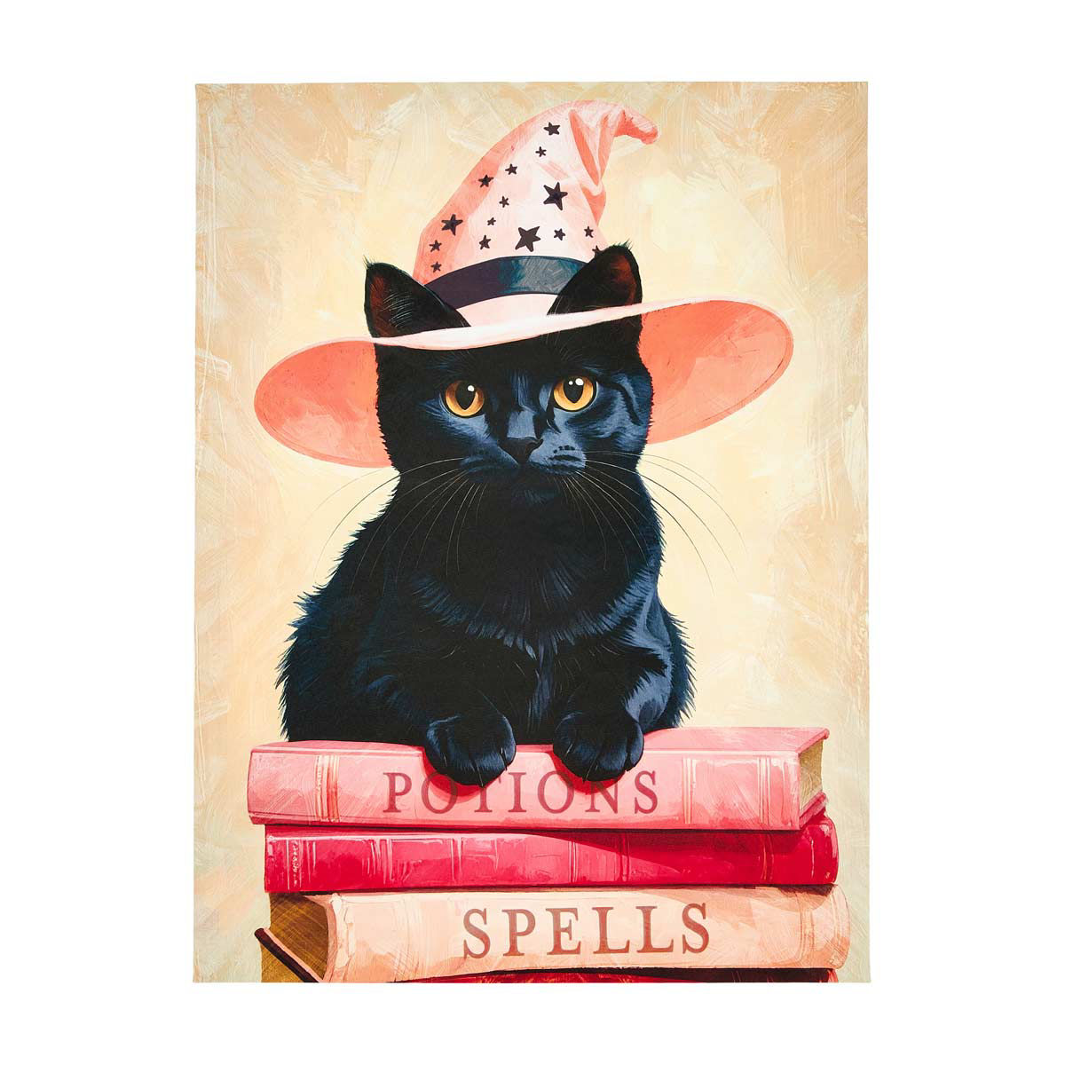 Halloween Harvest Cat Canvas Décor