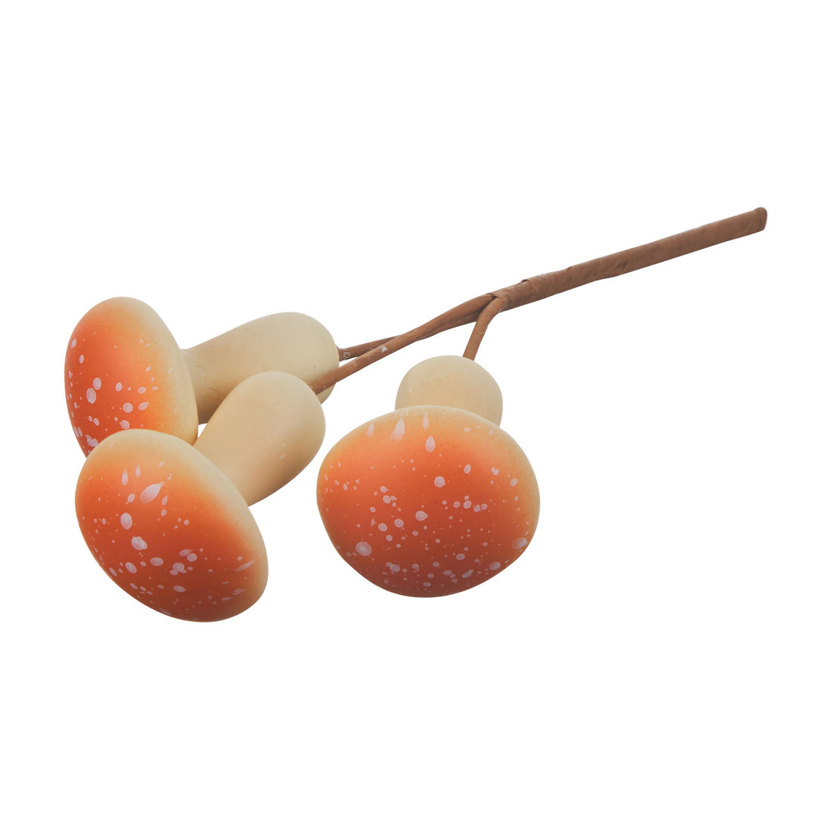 Harvest Mushroom Shaped Pick Décor, Orange