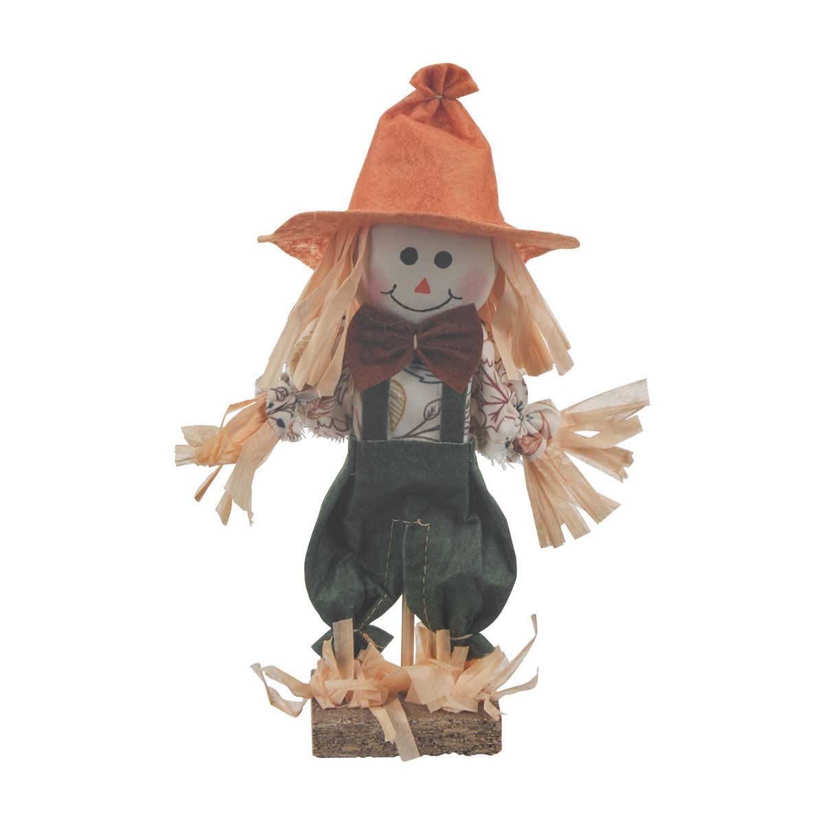 Harvest Orange Scarecrow Pick Garden Décor