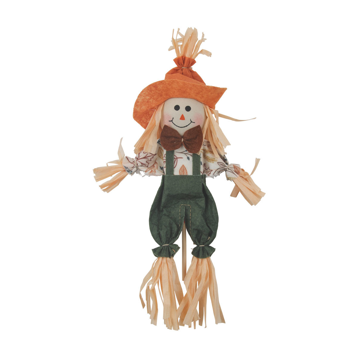 Harvest Orange Boy Scarecrow Tabletop Décor