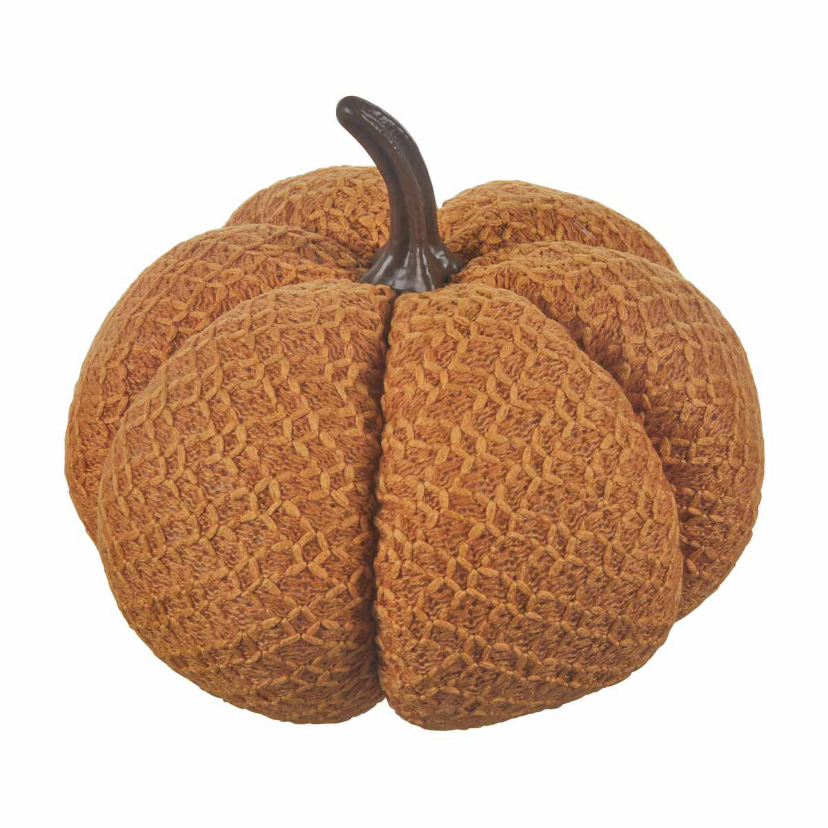 Harvest Halloween Solid Yellow Pumpkin Shaped Décor