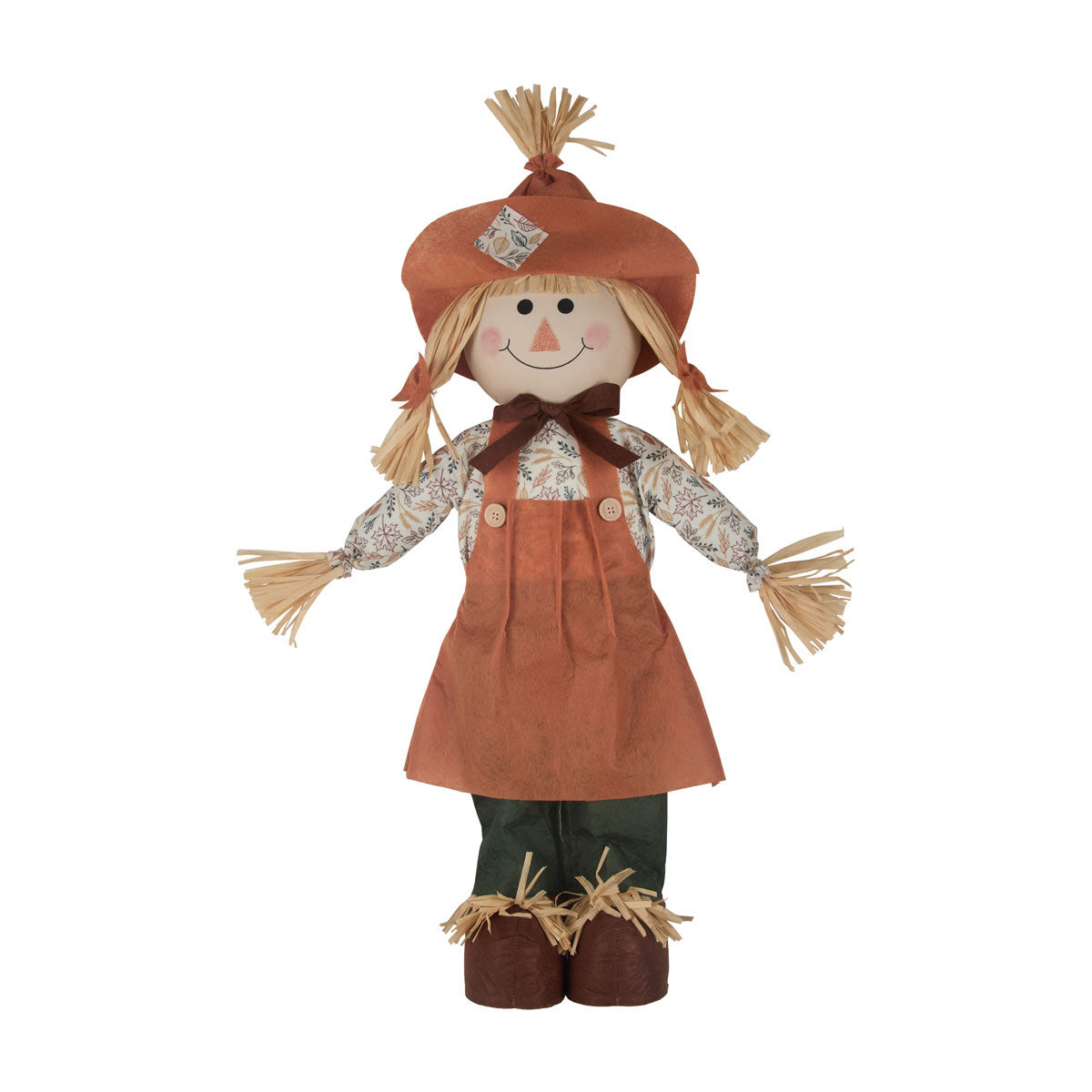 Harvest Halloween Large Girl Scarecrow Table Décor
