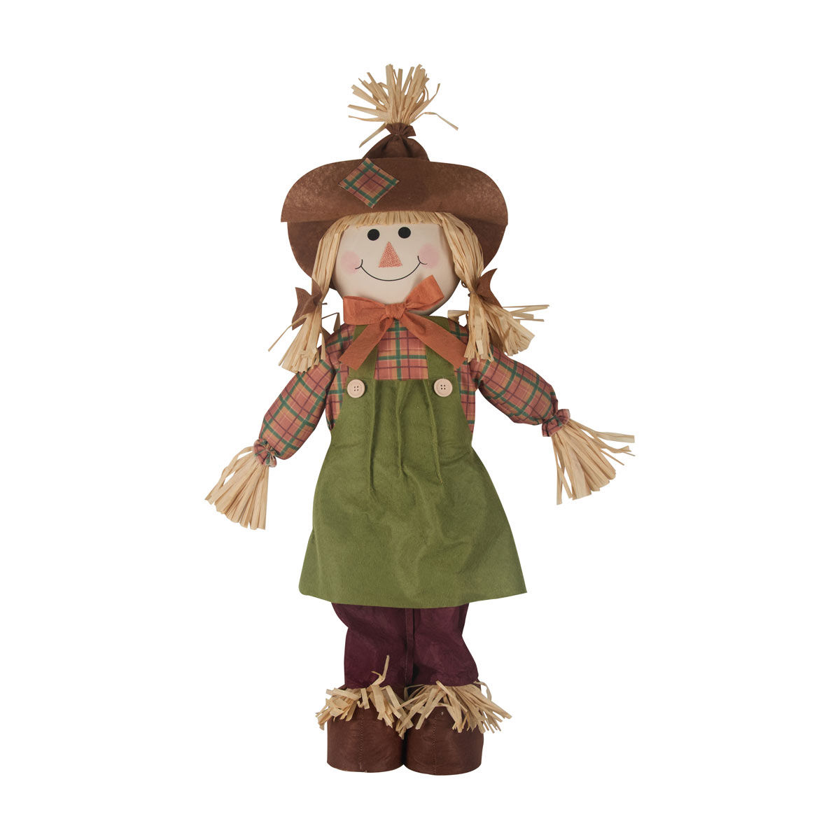 Harvest Halloween Large Girl Scarecrow Tabletop Décor