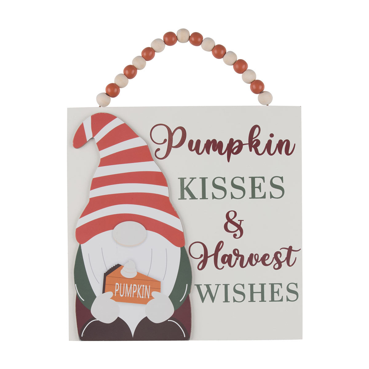 Harvest Mdf 'Pumpkin Kisses & Harvest Wisher' Gnome Wall Beads Décor — Dollar General