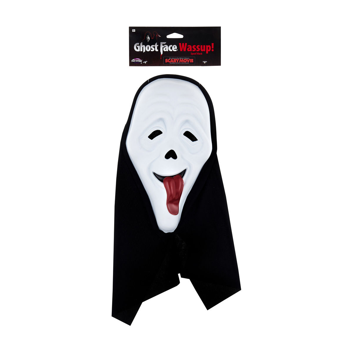 Fun World Halloween Wassup Scary Ghost Face Spoof Mask