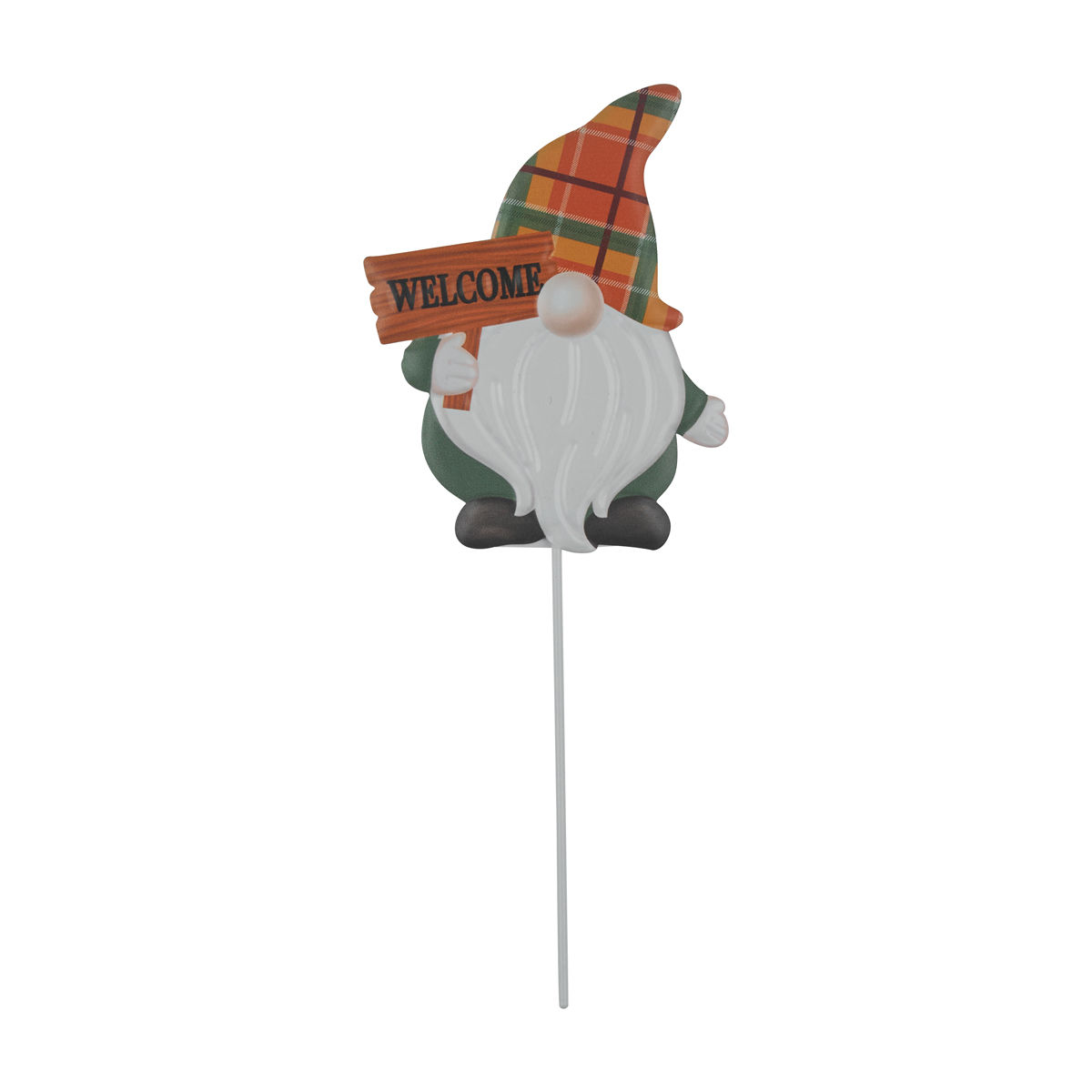 Harvest Welcome Gnome DIY Metal Icon Garden Pick Décor