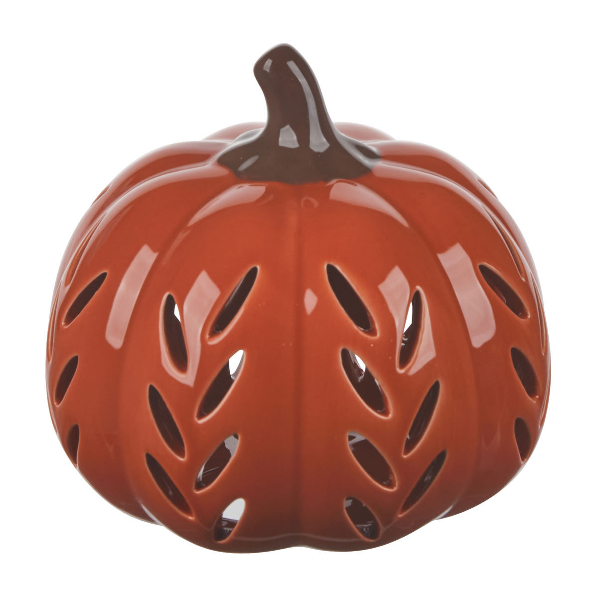 Harvest Orange Tabletop Pumpkin Shaped Décor