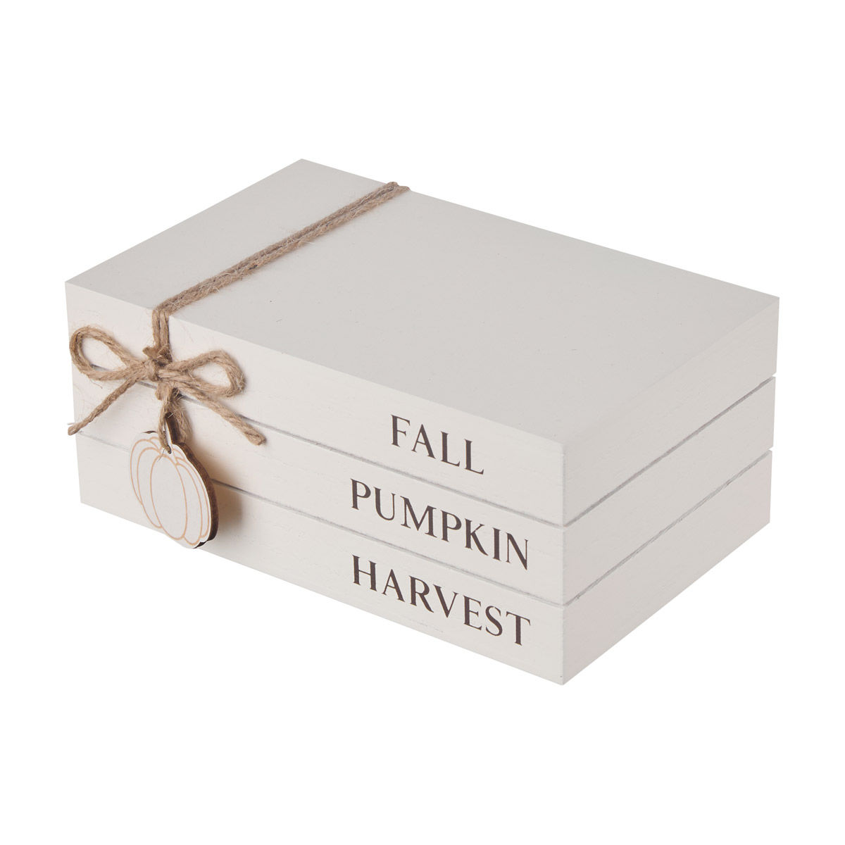 Harvest MDF Book Stack Table Décor