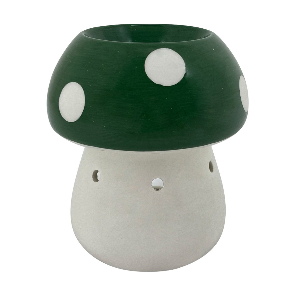 Harvest Green Mushroom Shaped Wax Warmer Table Décor