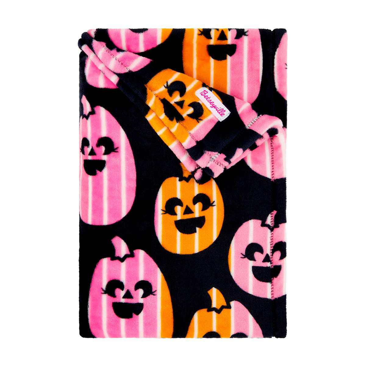 Betseyville Halloween-Themed Pumpkin Print Throw Blanket