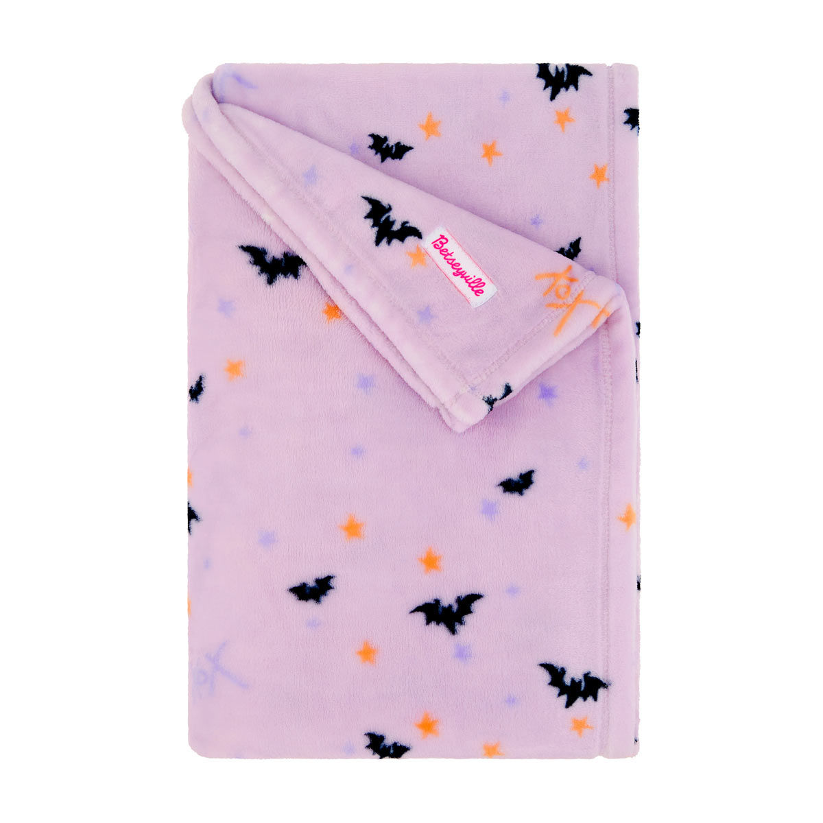 Betseyville Halloween-Themed Bats Print Throw Blanket