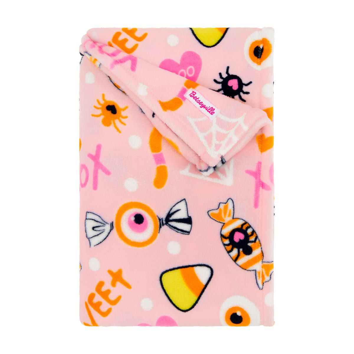 Betseyville Halloween-Themed Spider Print Throw Blanket