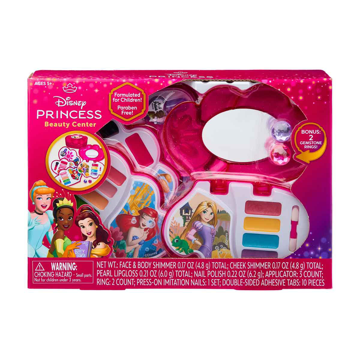 Disney Princess Beauty Center Kids Makeup Play Set