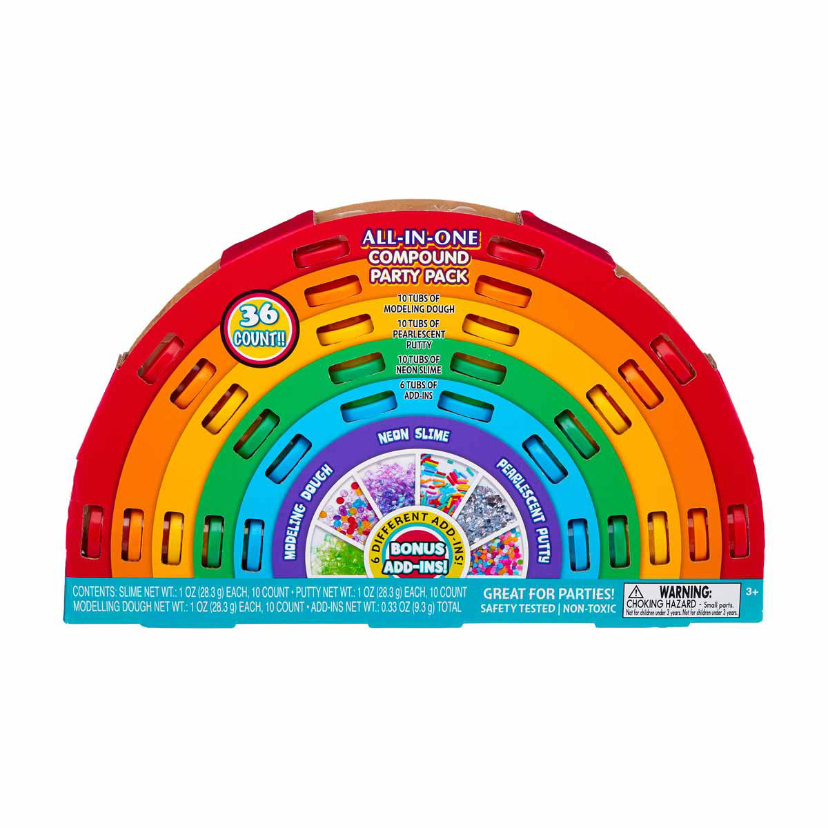 All-In-One Rainbow Compound Party Pack, 36 ct
