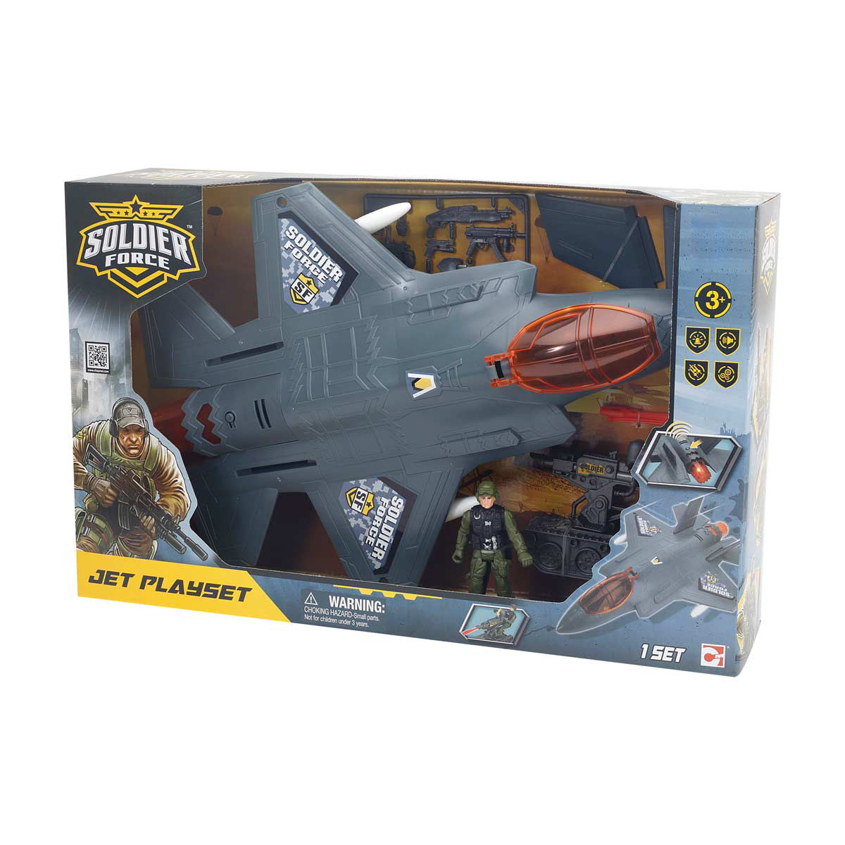 Soldier Force Jet Playset