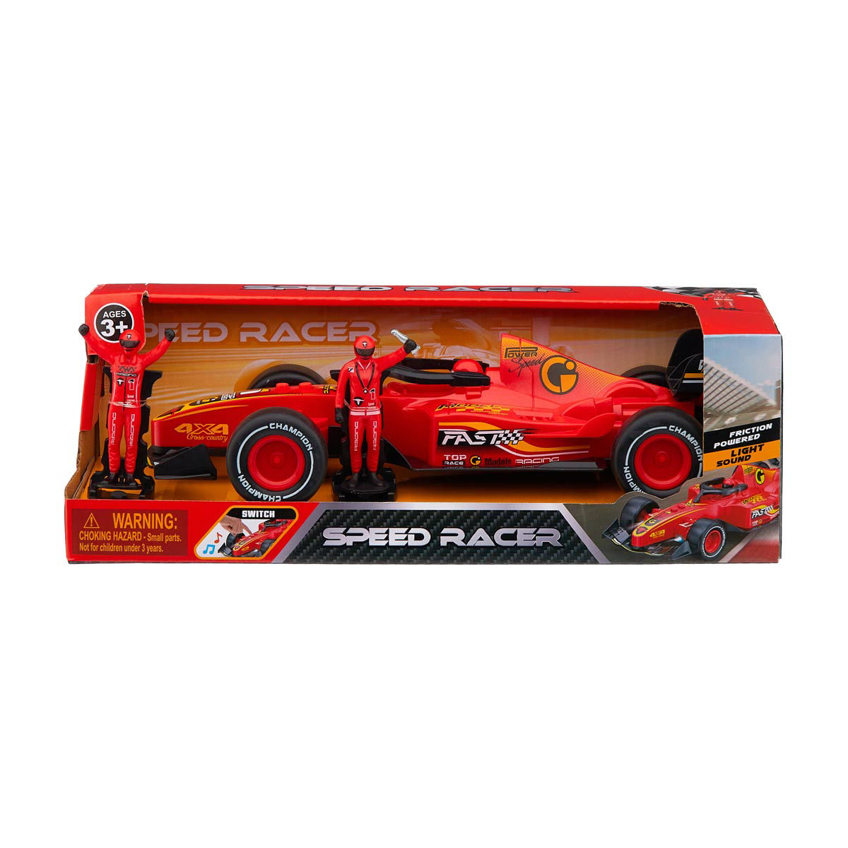 Speed Racer Friction-Powered Light Sound Toy Car