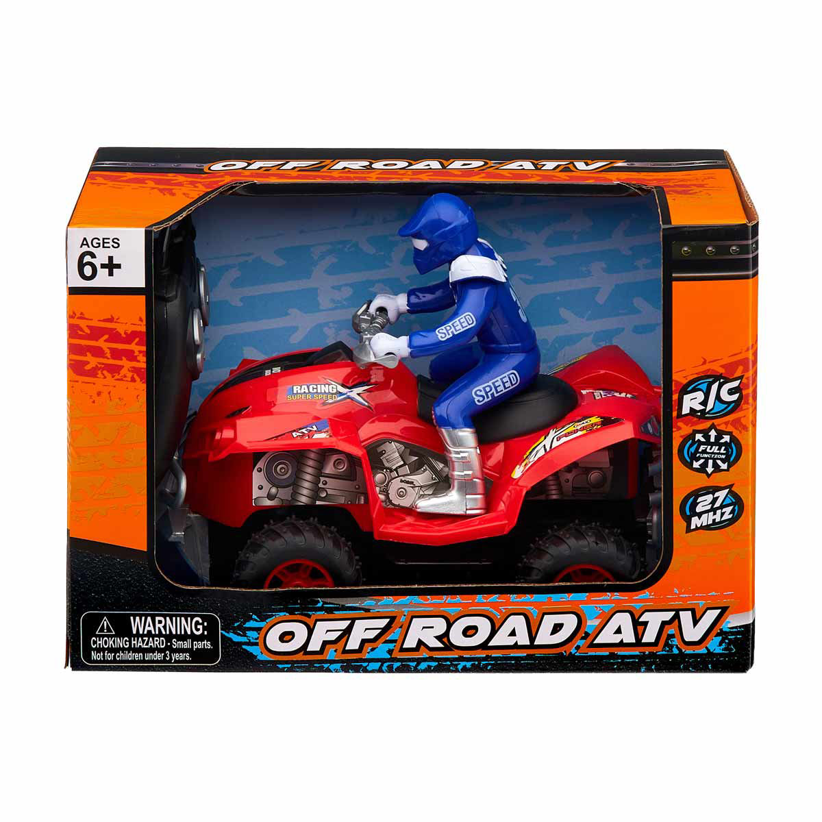 Off-Road Red Remote Control ATV Toy Car