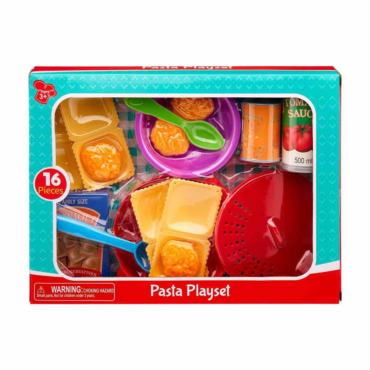 Sound and Light Pasta Playset, 16 pc