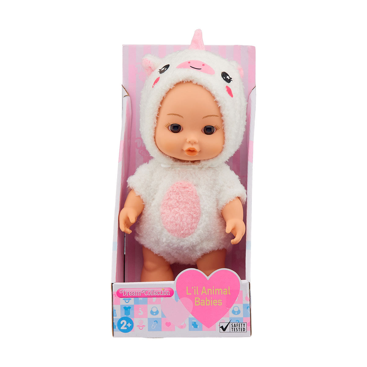 Dream Collection L'il Animal Babies Unicorn Baby Doll Toy