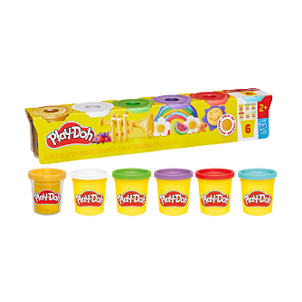 Play-Doh Set with Gold Modeling Compound, 6 ct