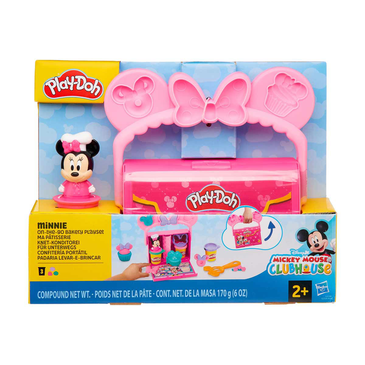 Play-Doh Disney Jr. Minnie On-The-Go Bakery Playset, 6 oz