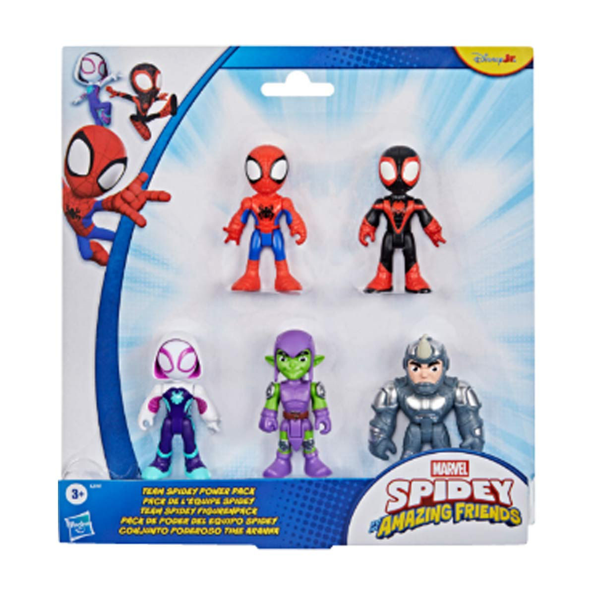 Marvel Spidey and His Amazing Friends Team Power Pack, 5 Assorted Characters