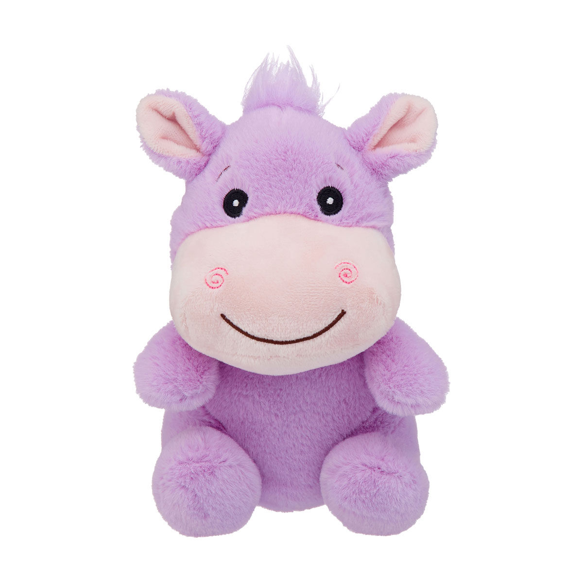 Lavender Hippo Stuffed Soft Plush Toy