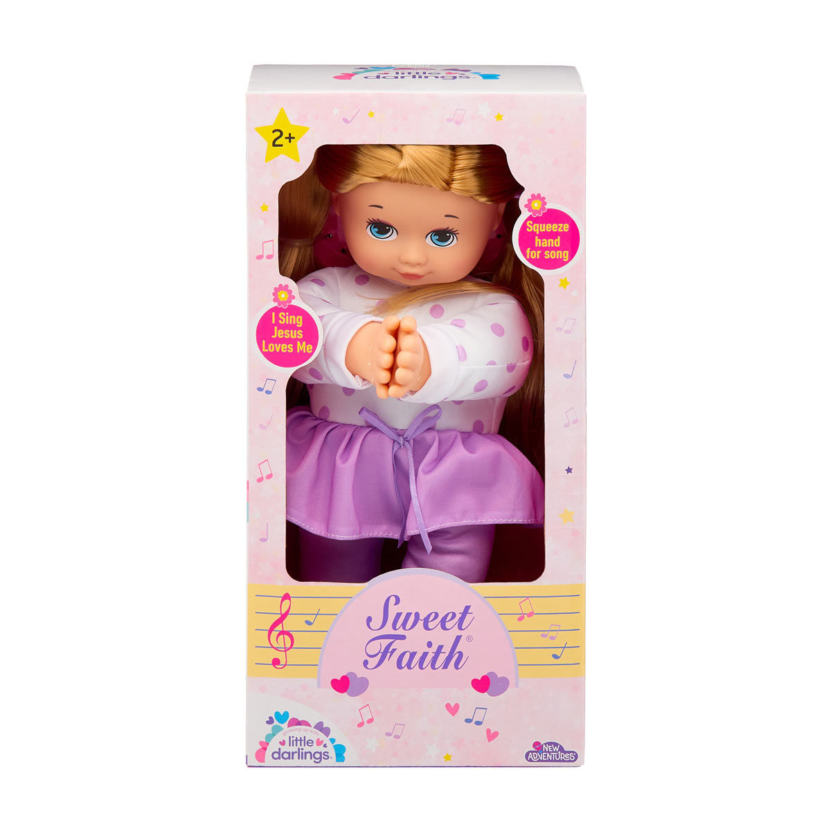 New Adventures Little Darlings Sweet Faith Singing Baby Doll Toy