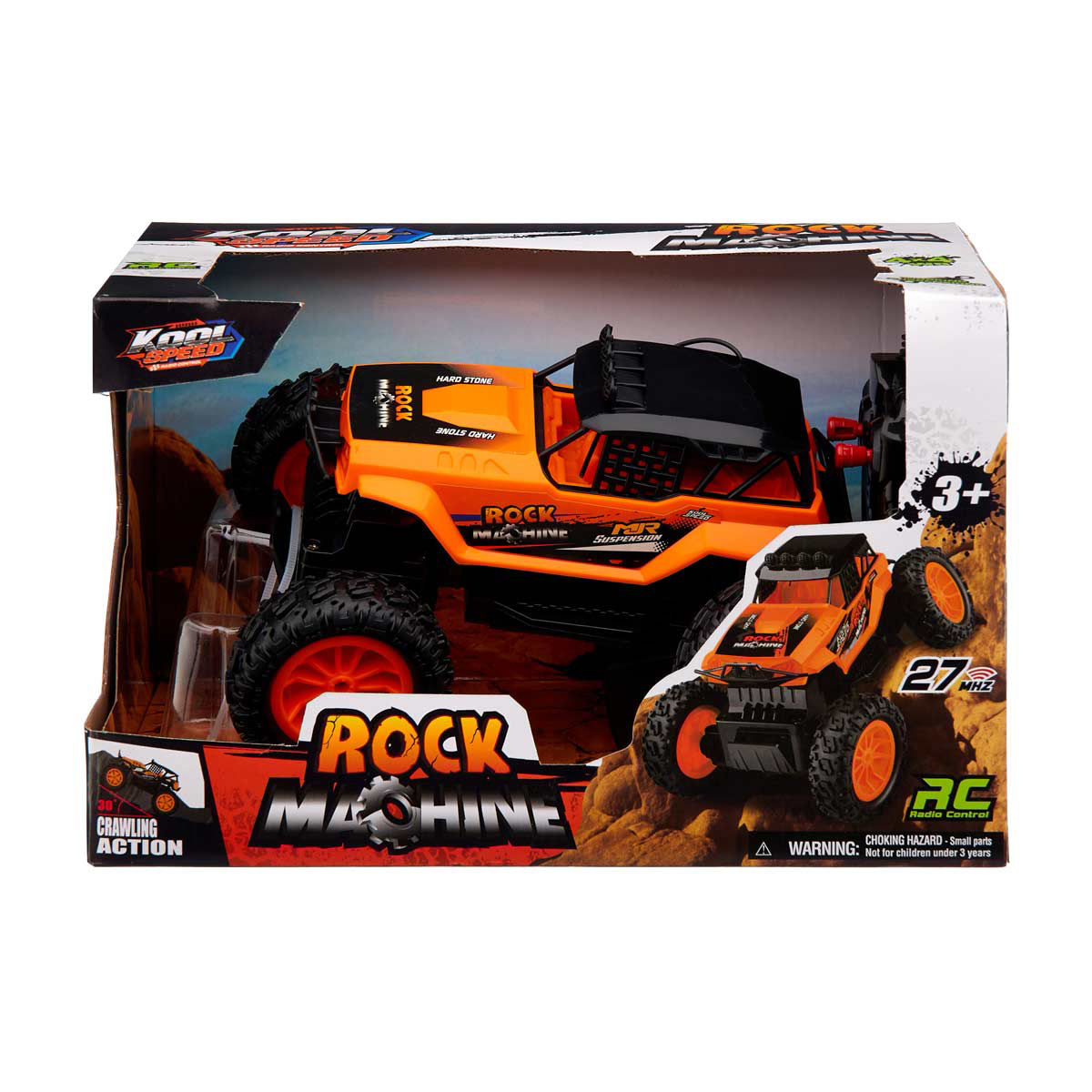 Kool Speed Rock Machine Orange Radio Control Crawler Truck