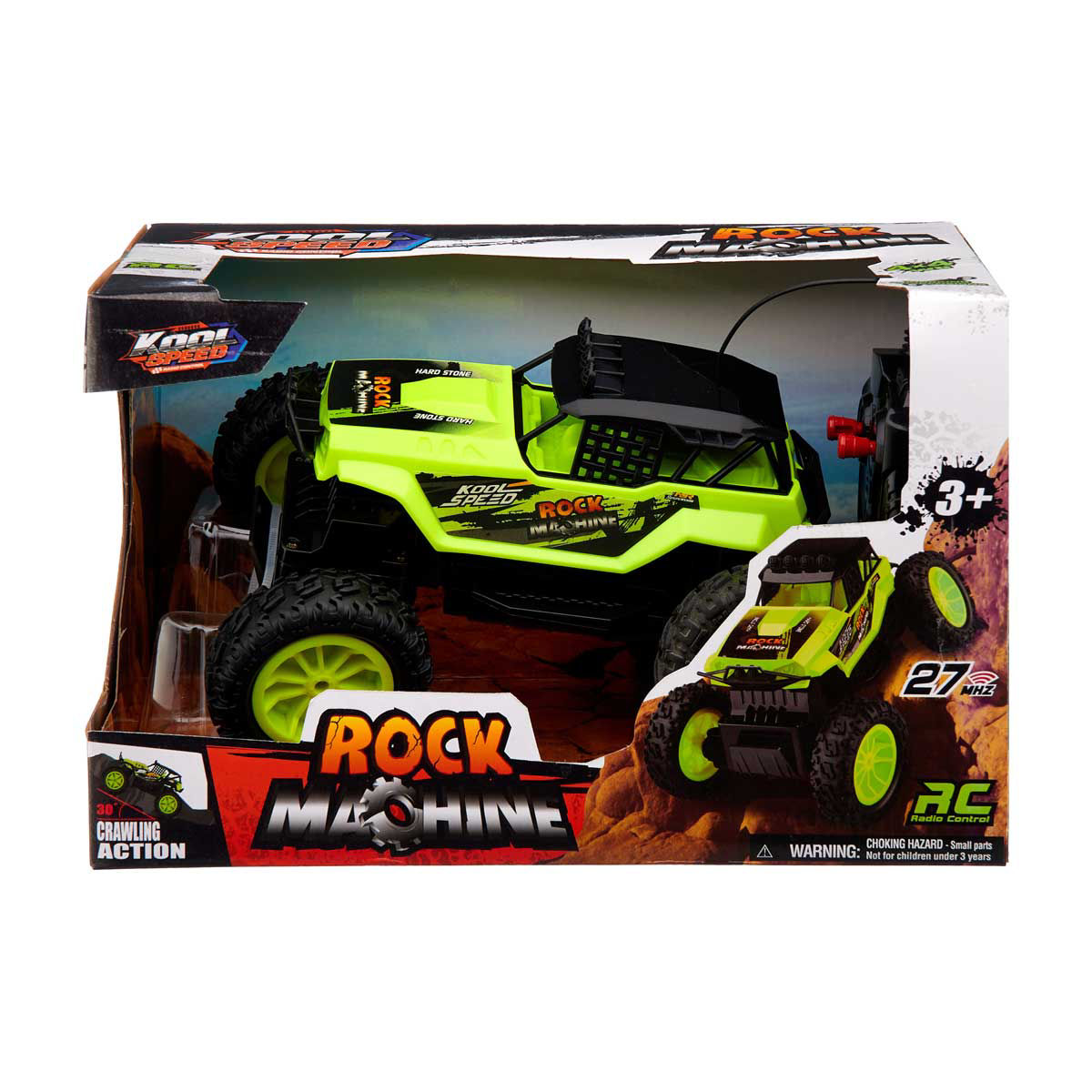 Kool Speed Rock Machine Green Radio Control Crawler Truck