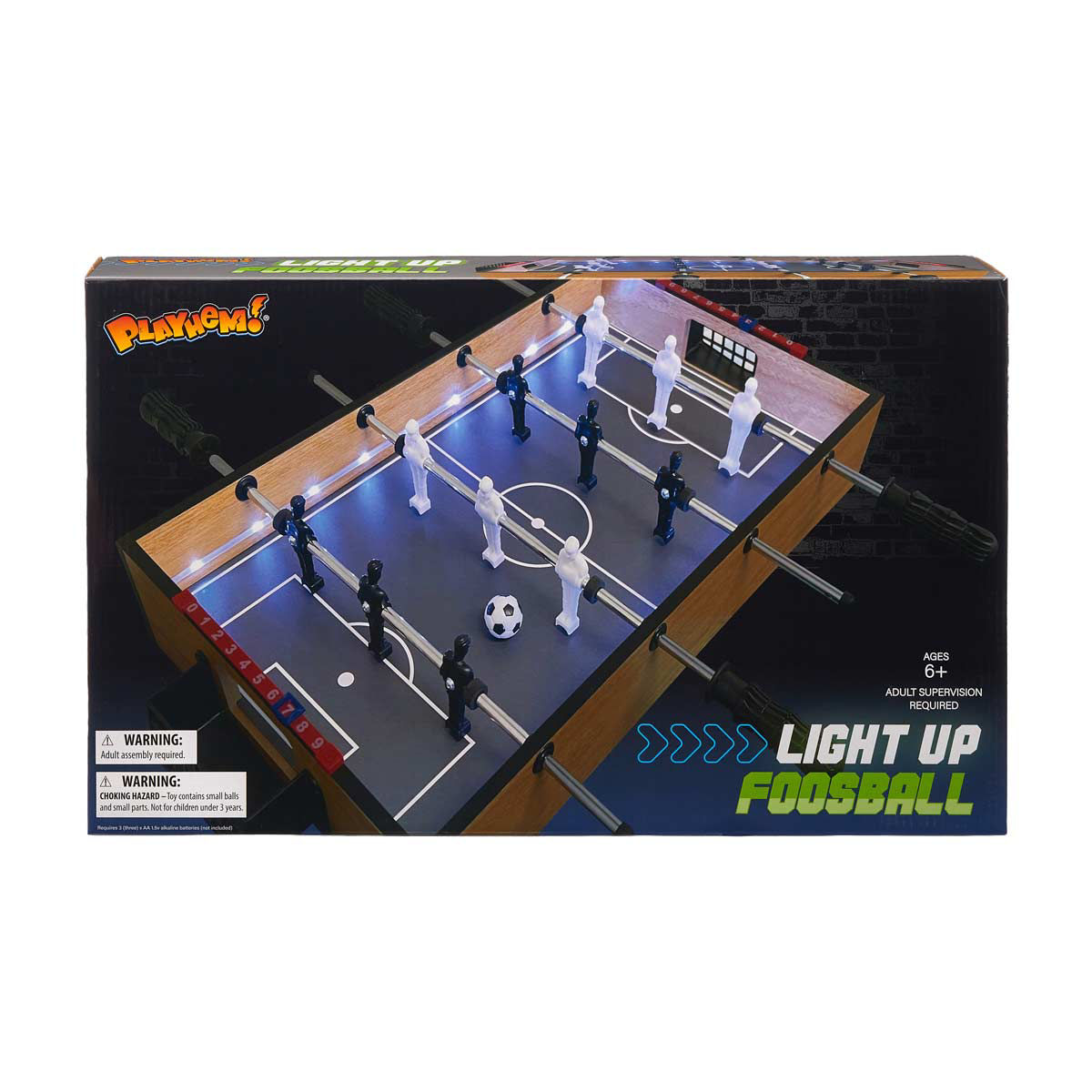 Playhem! Light-Up Foosball Table Game