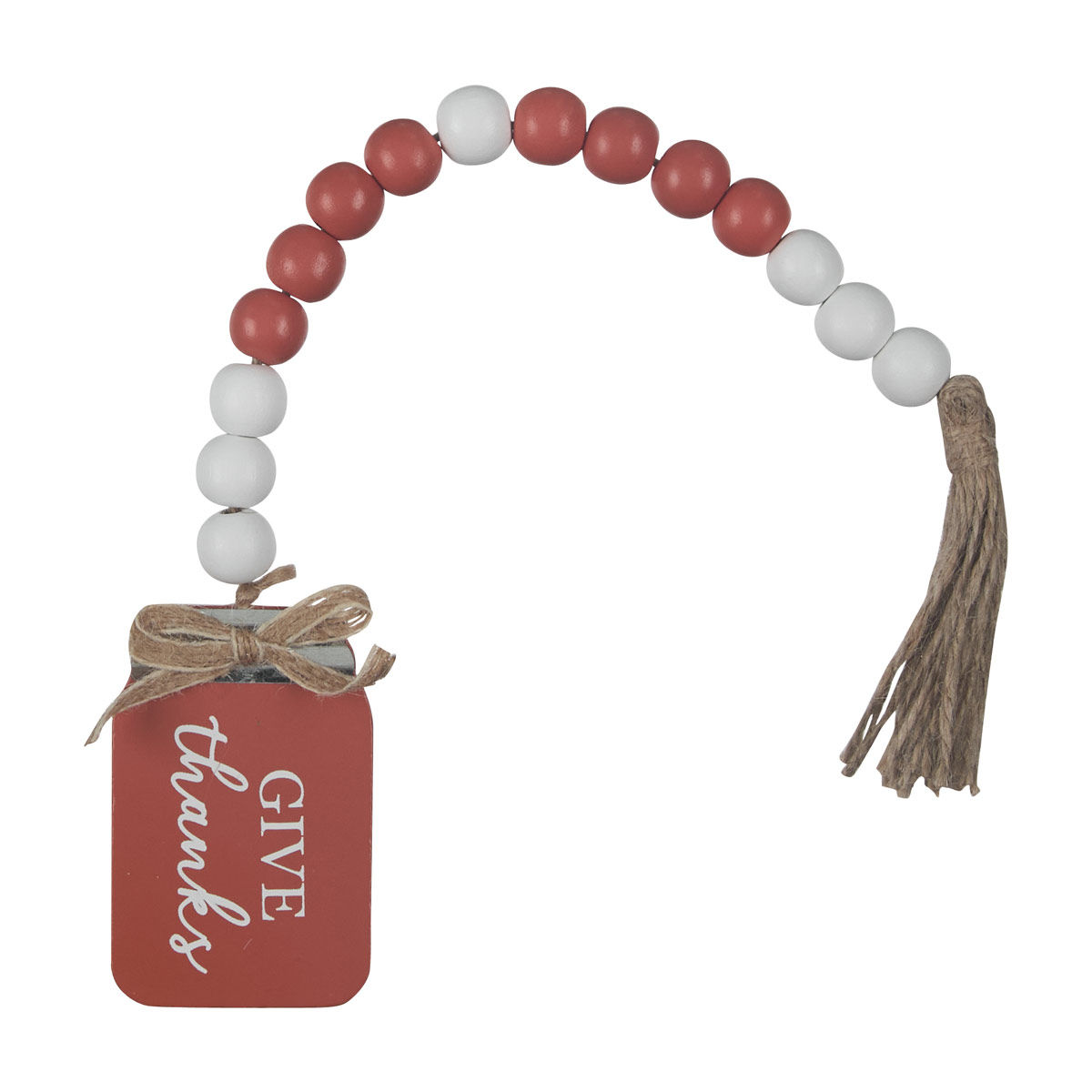 Harvest Orange Beads with Tassels Wall Décor