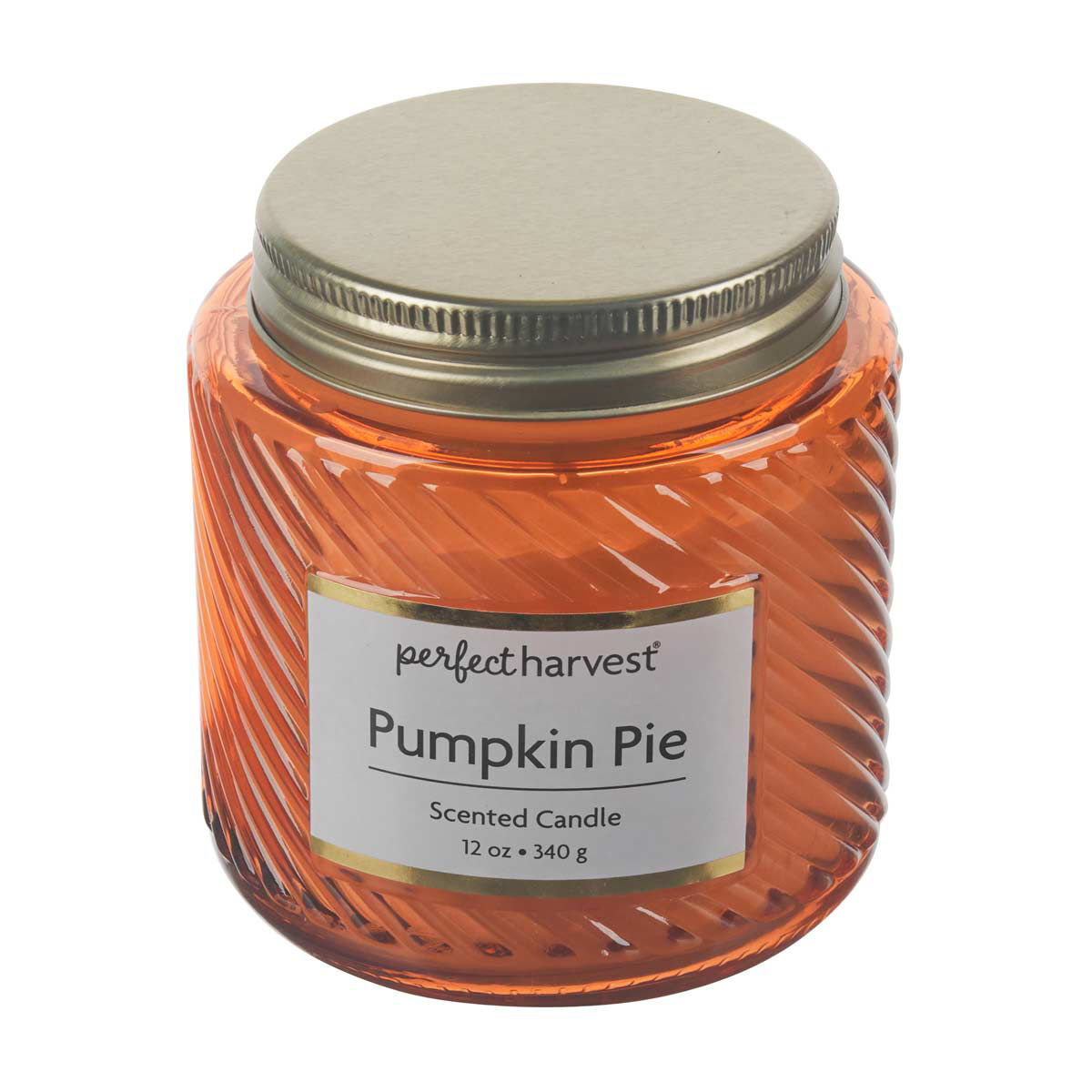 Perfect Harvest Pumpkin Pie Scented Jar Candle, 12 oz