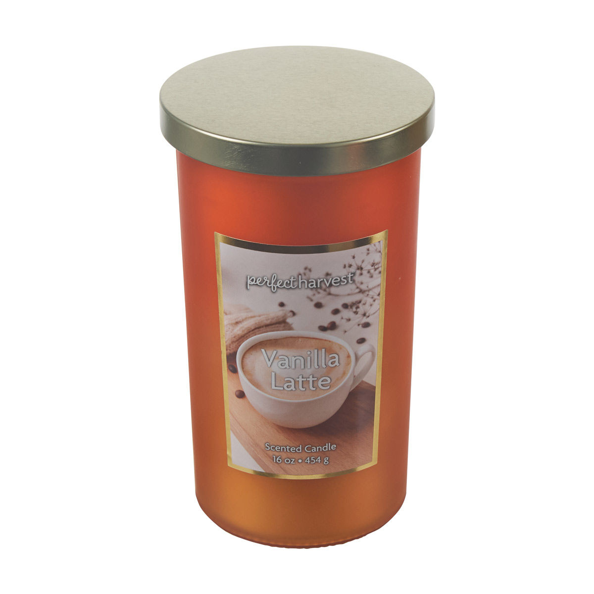 Perfect Harvest Vanilla Latte Scented Jar Candle, 16 oz