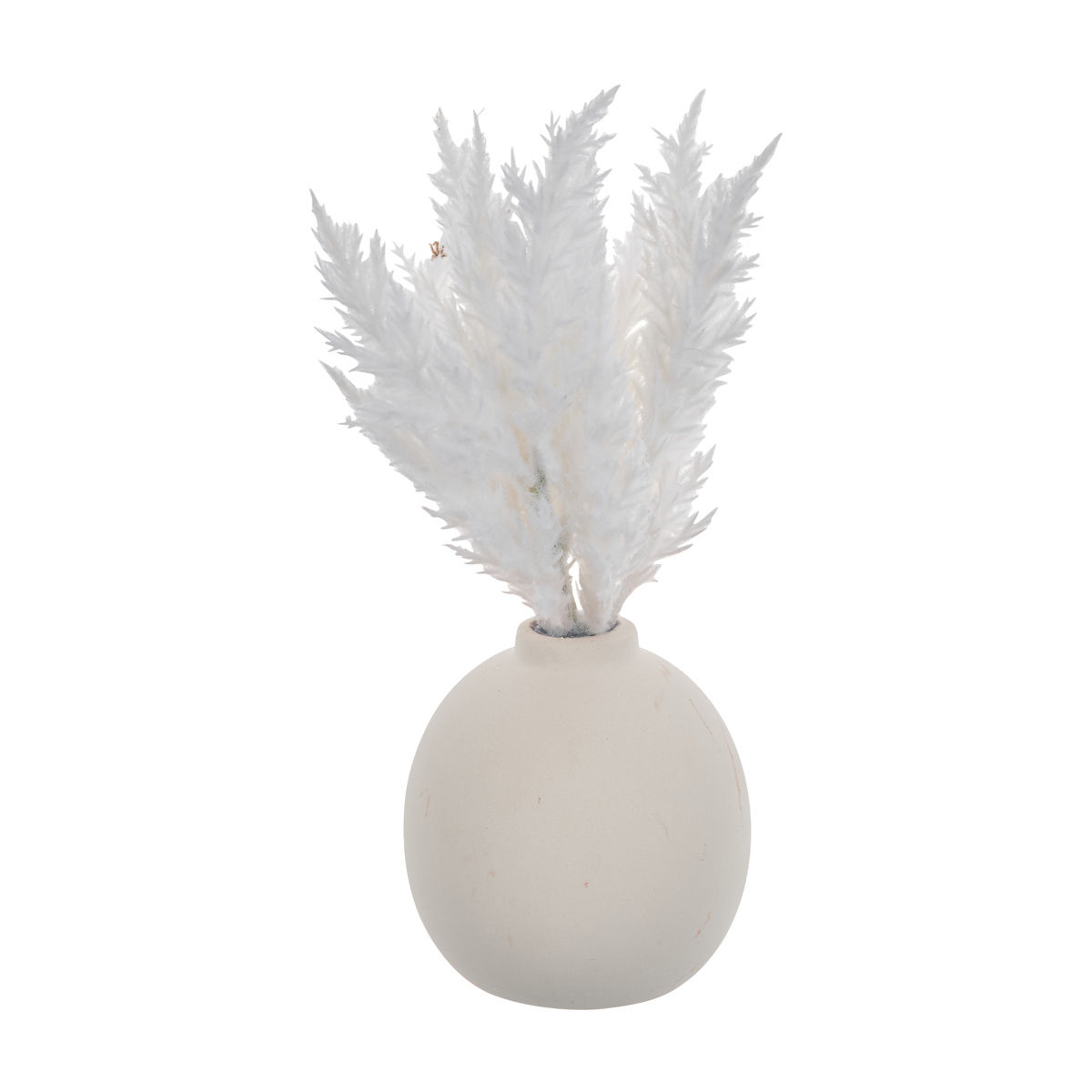 Harvest Halloween Artificial Floral Arrangement in Round Ceramic Vase
